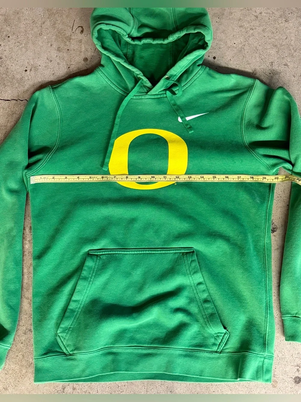 Nike Oregon Ducks Hoodie Men’s Small Green Yellow Big O Swoosh Pullover